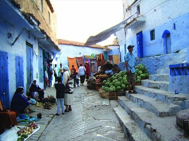 シャウエン(Chefchaouen,Chaouen)；美しい青の町