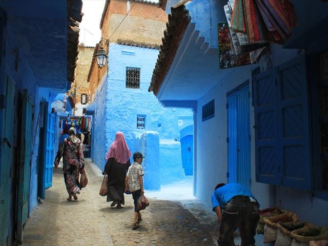 シャウエン(Chefchaouen,Chaouen)；美しい青の町